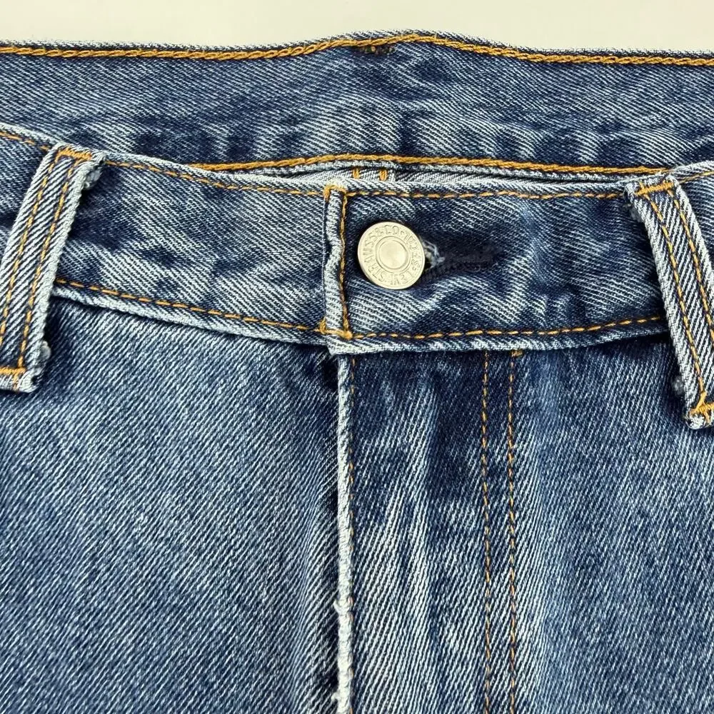 Levi's 505 Regular Fit Jeans 38x30 Medium Wash Straight Leg